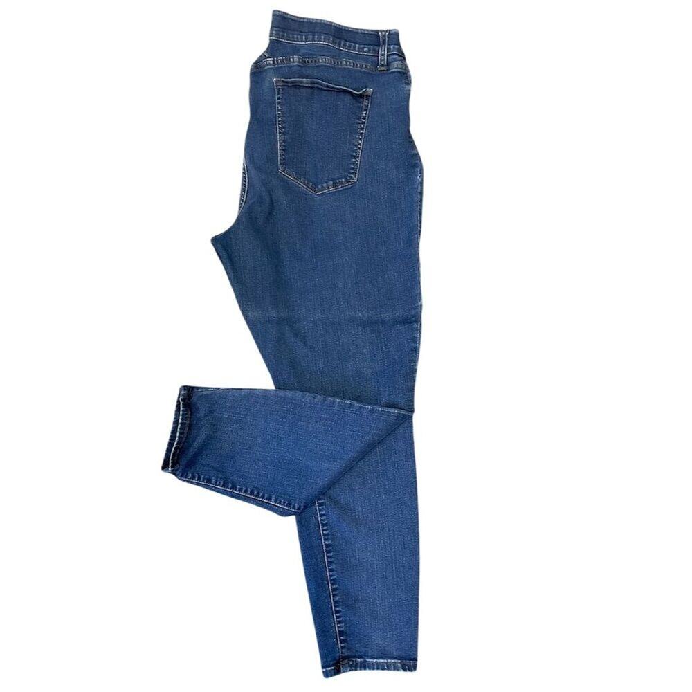Ava & Viv‎ Womens Plus Size 20 Blue Skinny Jeans Medium Wash